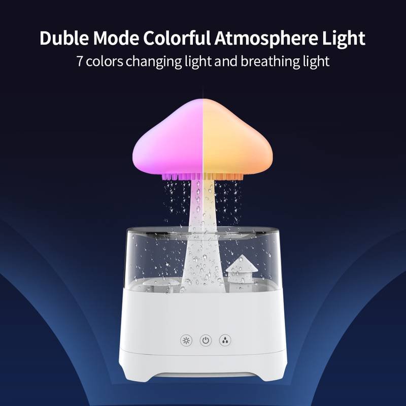 Bluetooth Speaker Rain Cloud Humidifier 7 Color (CH08S) N/W