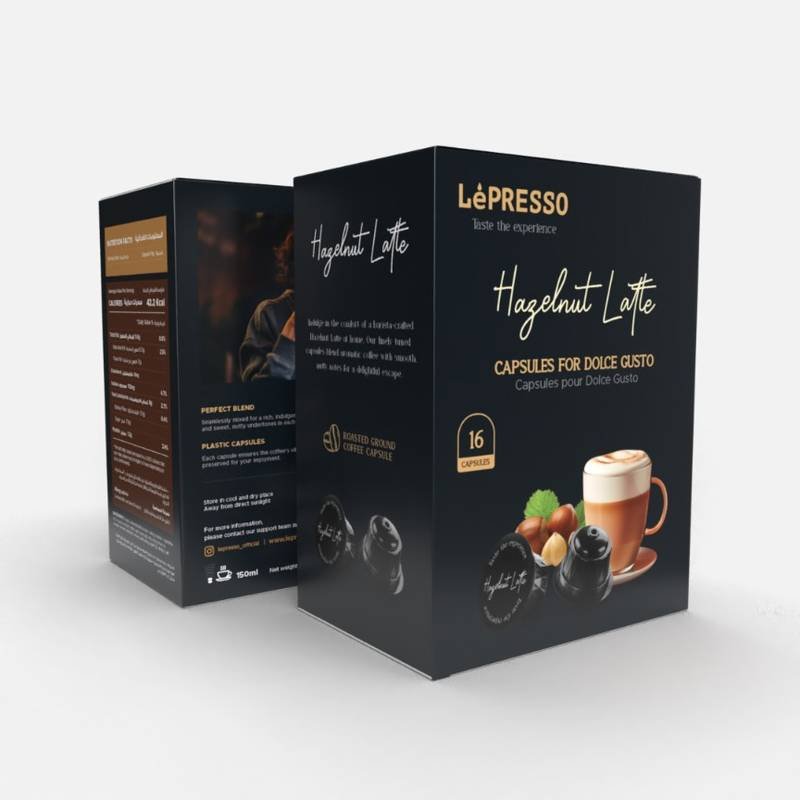 Lepresso Hazelnut Latte Capsules for Dolce Gusto 16pcs (LPCDGHLAT)