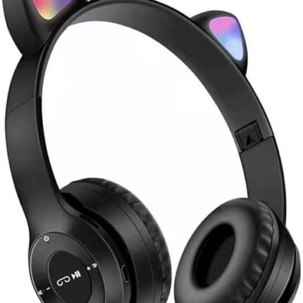 سماعات أذن بلوتوث لاسلكية P47M، مع ميكروفون مدمج لإلغاء الضوضاء فوق الأذن