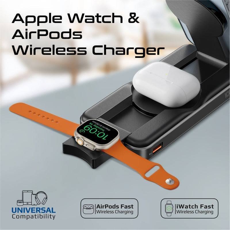 Promate 5-in-1 Foldable MagSafe Compatible Wireless Charging Power Bank | Fast Charging | Case Compatible | FOD Protection - Image 4