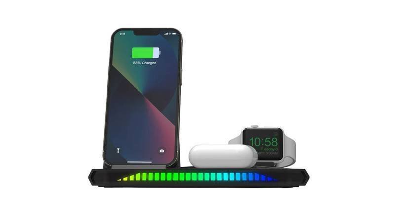 Second image of Twisted Minds 3 in 1 Sound Pickup RGB Wireless Charger | TM-G9