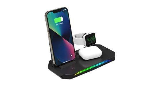 Twisted Minds 3 in 1 Sound Pickup RGB Wireless Charger | TM-G9