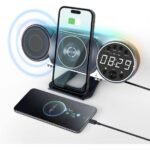 Wireless Charging Clock Speaker (WD-100) RGB Light