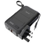 Porodo 10000mAh Wall Charger Power Bank - Black