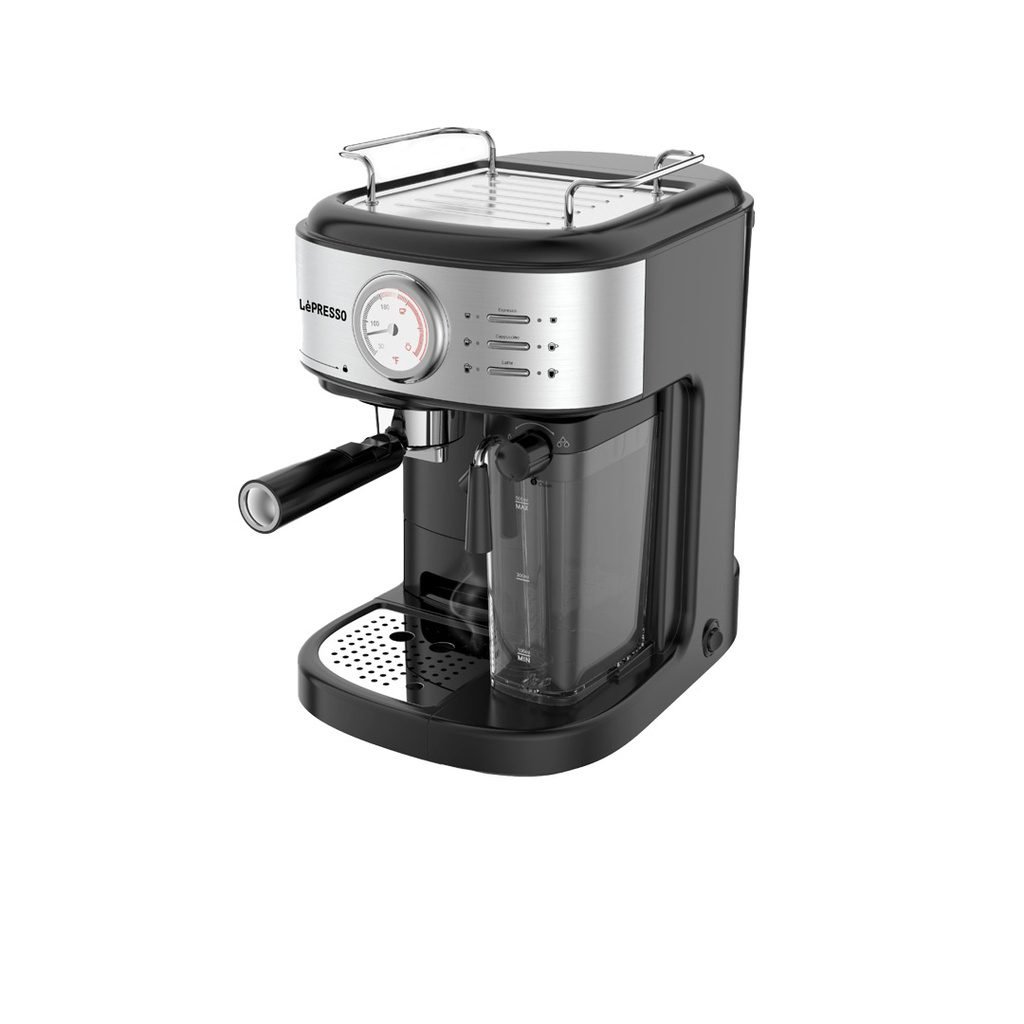 LePresso Coffee Machine 20 Bar Powerful Pressure Pump With Capsule Filter and Funnel - Black - Image 2
