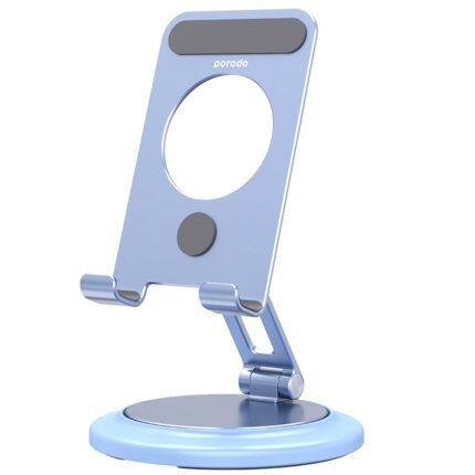 Porodo Alum. alloy x carbon fiber 360% Rotatable and Angle Adjustable Phone Stand