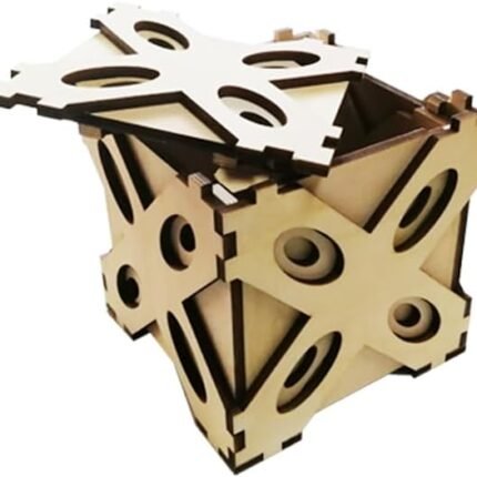 Wooden Labyrinth Puzzle Box – Brain Teaser with Secret Compartment | Unique Gift & Mind Challenge – Answer