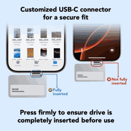 Lexar 1TB Professional Go USB 3.2 Gen 2 Portable SSD with Hub - SL400