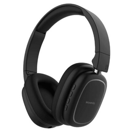 Moxedo Rave Bass Wireless ANC Headphone 42dB 33 Hours Playtime with Built-in Microphone (Black)