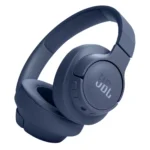 JBL Tune 720BT Wireless Over-Ear Headphones, Pure Bass Sound, Bluetooth 5.3, 76H Battery, Hands-Free Call, Multi-Point Connection, Foldable, Detachable Audio Cable - Blue, JBLT720BTBLU, Standard