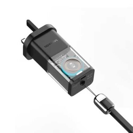 Moxedo 4 in 1 20W PD GaN Charger and Power Bank Magnetic Apple Watch Charger with Built-in USB-C to Lightning Cable