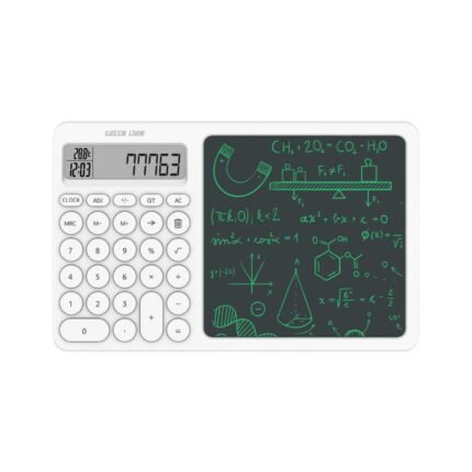 Green Lion CalcWrite Pro Calculator-Writing Pad Combo - White