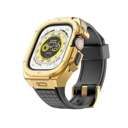 Green Lion Styled Ultra Case for Apple Watch 49MM – Gold