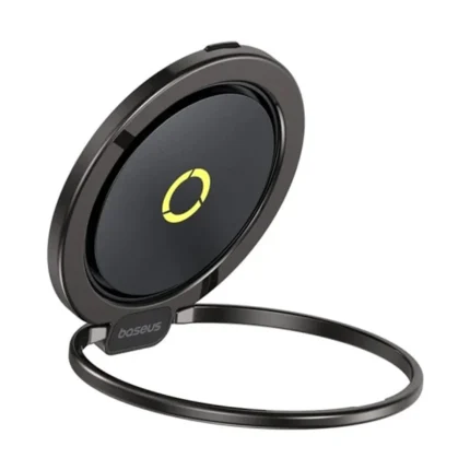 Baseus MagPro Series II Magnetic Ring Phone Holder, Black – Strong Magnetic Grip & 360° Rotation for Versatile Use