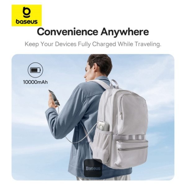 Baseus Free2Pull Power Bank w/Retractable USB-C Cable 10000mAh 30w - Image 3