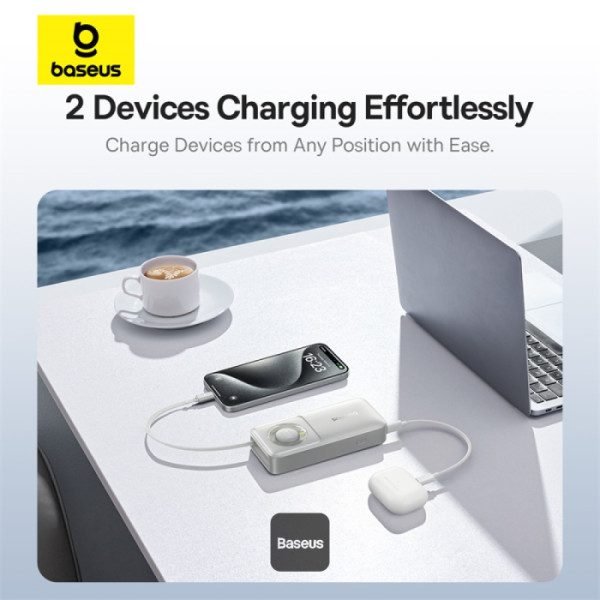 Baseus Free2Pull Power Bank w/Retractable USB-C Cable 10000mAh 30w - Image 6