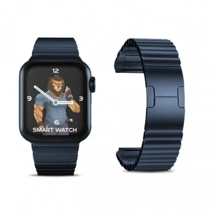 Green Lion Acero Correa Link Bracelet for Apple Watch 42 / 44 / 45mm - Blue