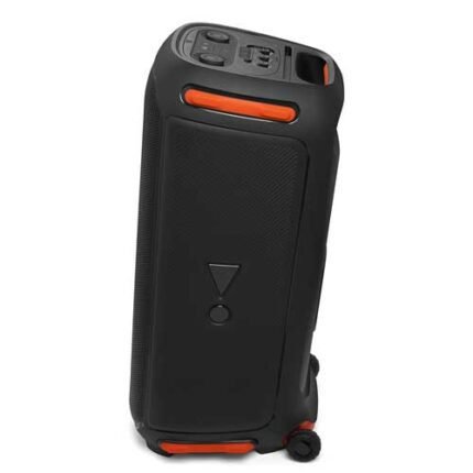 JBL PartyBox 710 Portable Indoor and Outdoor Party Speaker with Built-In Lights, IPX4 Splashproof Design, Deep Bass and Robust Wheels, in Black