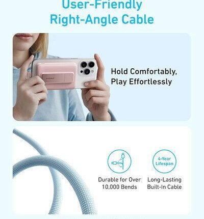 Power Bank 10000mAh , Magnetic, Built-In USB-C Cable A1685H11