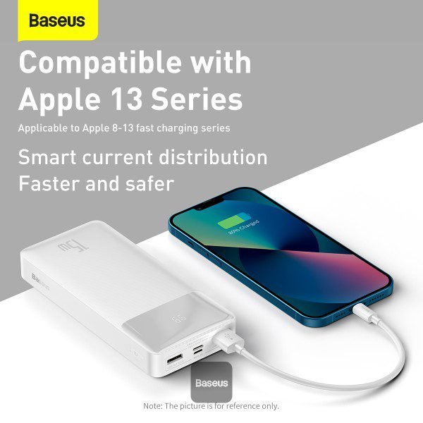 Baseus Bipow 20000mAh PowerBank 15W | Digital Display - White - Image 5