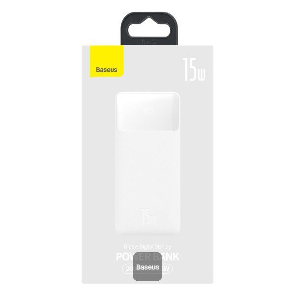 Baseus Bipow 20000mAh PowerBank 15W | Digital Display - White - Image 9