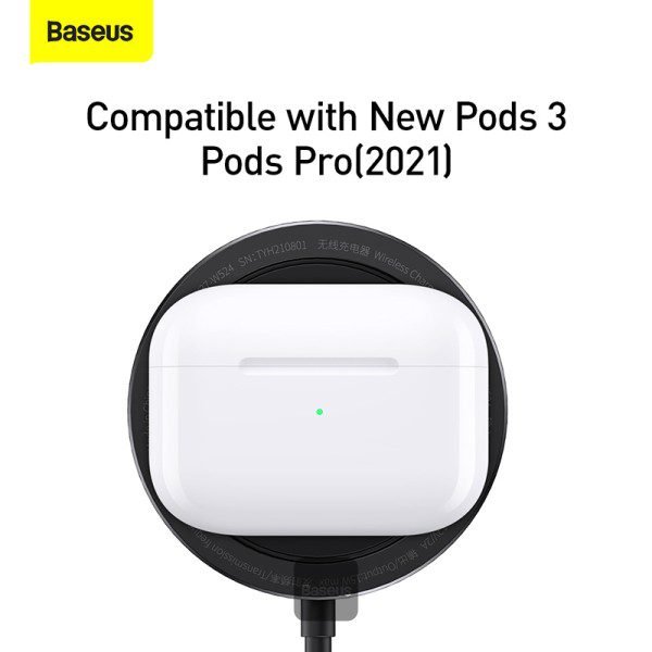 Baseus Magnetic Wireless Charger Phone Holder - Black - Image 9