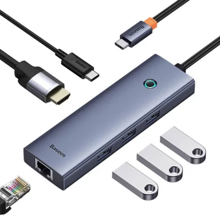 Baseus Ultrajoy Series 6-Port USB-C Hub - Grey