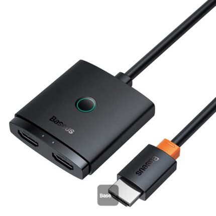 Baseus AirJoy Series 2-in-1 Bidirectional HDMI Switch with 1m Cable Cluster - Black