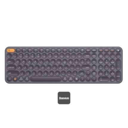Baseus K01B Wireless Tri-Mode Keyboard (Bluetooth 5.0 & Wireless 2.4G) | Silent US Layout Keyboards - Grey
