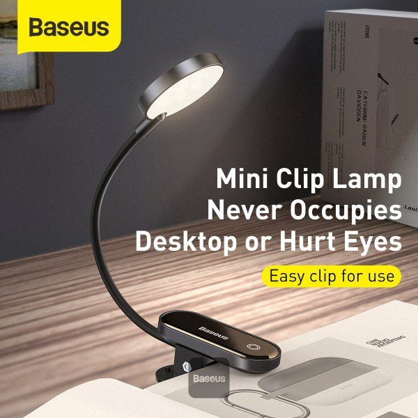 Baseus Comfort Reading Mini Clip Lamp - Image 3