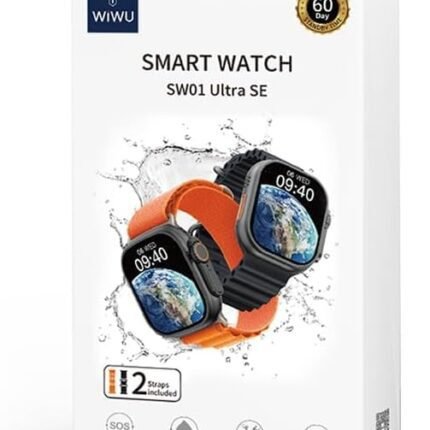 WIWU SW01 Ultra Smart Watch SE With 2 Straps - Black