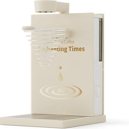 rovami Automatic/Manual Drip Coffee Maker 300ml Detachable Water Tank Constant Temperature Book Shaped 400W Pour Over Coffee Maker with Paper Filter