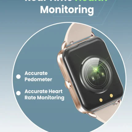 Moxedo Luna Smart Watch 1.65 AMOLED Display, Bluetooth Calling, Rose Gold