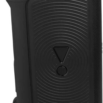 JBL PartyBox Stage 320 Portable Bluetooth Speaker, With Wheels, 5.4 Bluetooth, 240W, Splash Proof, Multi Speaker Connection, Dual Mic & Guitar Inputs, 18 Hours Max Playing Time, Black