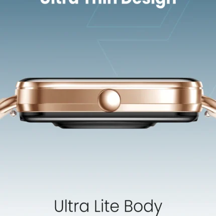 Moxedo Luna Smart Watch 1.65 AMOLED Display, Bluetooth Calling, Rose Gold