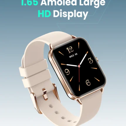 Moxedo Luna Smart Watch 1.65 AMOLED Display, Bluetooth Calling, Rose Gold