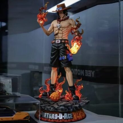 Portgas D. Ace 73CM Light-Up PVC Figure – One Piece Giant Anime Collectible Statue